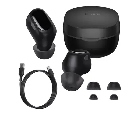 Căști wireless Baseus Bowie WM01 Bluetooth 5.0, Negru - Imagine 1