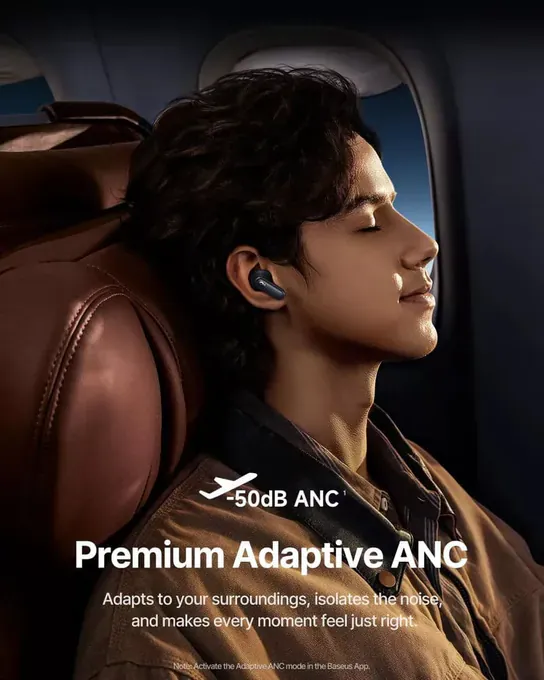 Casti wireless BASEUS Inspire XP1, Sound by Bose®, Dolby Audio, Bluetooth 6.1, Black - Imagine 3