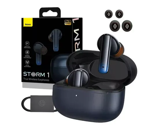 Căști wireless BASEUS Storm 1 Bluetooth 5.2 cu ANC, Negru - Imagine 1