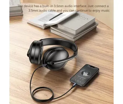Casti wireless YESIDO EP08, Bluetooth 5.3, Black - Imagine 5