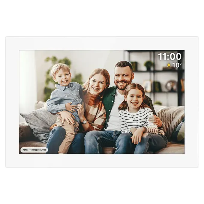 Rama Foto Digitala KRUGER & MATZ KM1100W, Ecran 10.1'' / IPS, Sistem de operare Android 6.1, White - Imagine 1