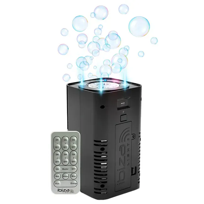 Masina portabila de facut bule OEM BUBBLE-DREAM, RGB, Negru - Imagine 1