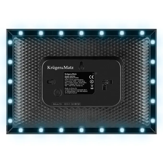 Rama Foto Digitala KRUGER & MATZ KM1103, Ecran 10.1'' / IPS, Ambilight, Sistem de operare Android 6.1, Black - Imagine 4