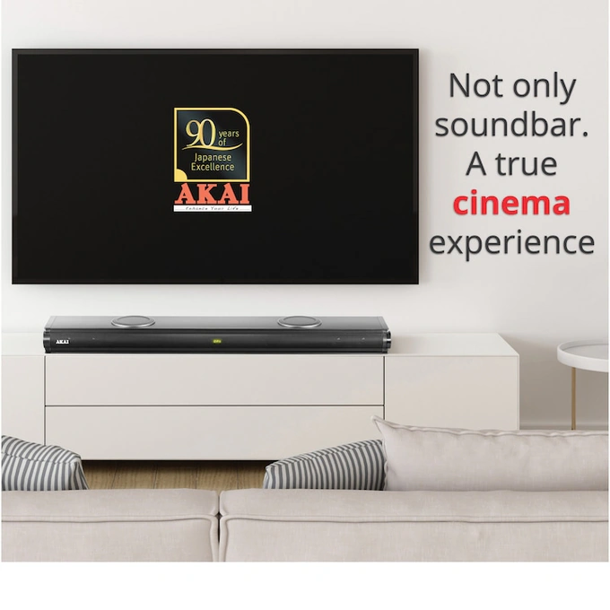 Soundbar AKAI ASB-29,100 W, Bluetooth 5.0, negru - Imagine 11