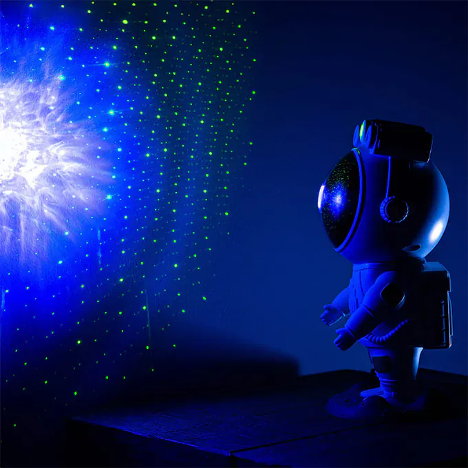 Proiector laser stele galaxie OEM BOOSTARMAN, Model Astronaut, Alb - Imagine 8
