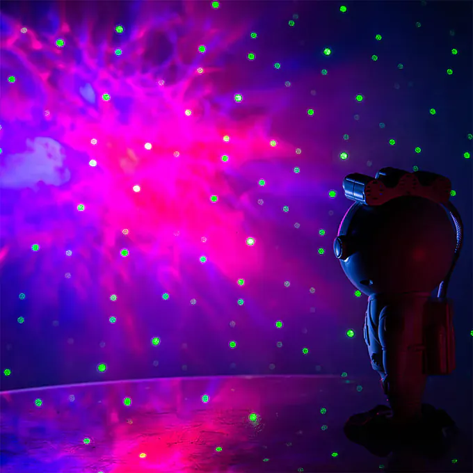 Proiector laser stele galaxie OEM BOOSTARMAN, Model Astronaut, Alb - Imagine 9