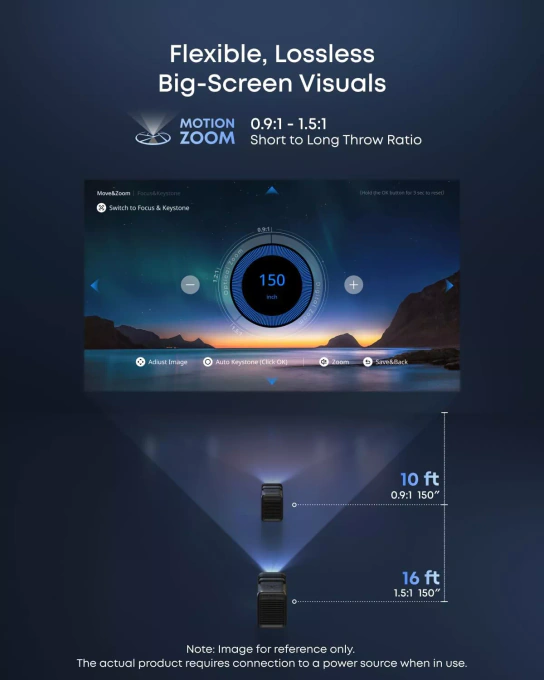 Videoproiector NEBULA X1 D23512F1, 3500lm 4K, 3D Ready, Gray - Imagine 5