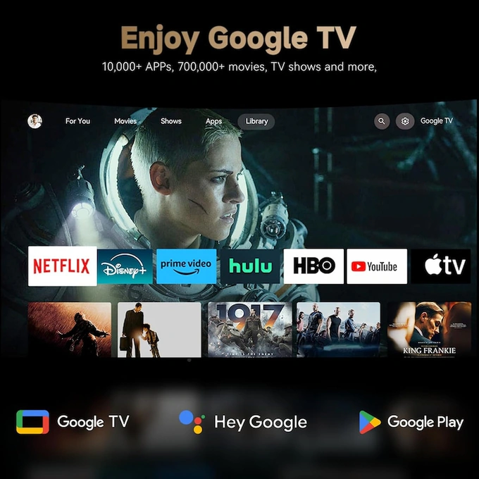 Videoproiector XIAOMI Wanbo X5 Pro 2025, LCD, FullHD, Wi-Fi, Bluetooth, HDR10, Google TV, Black - Imagine 2