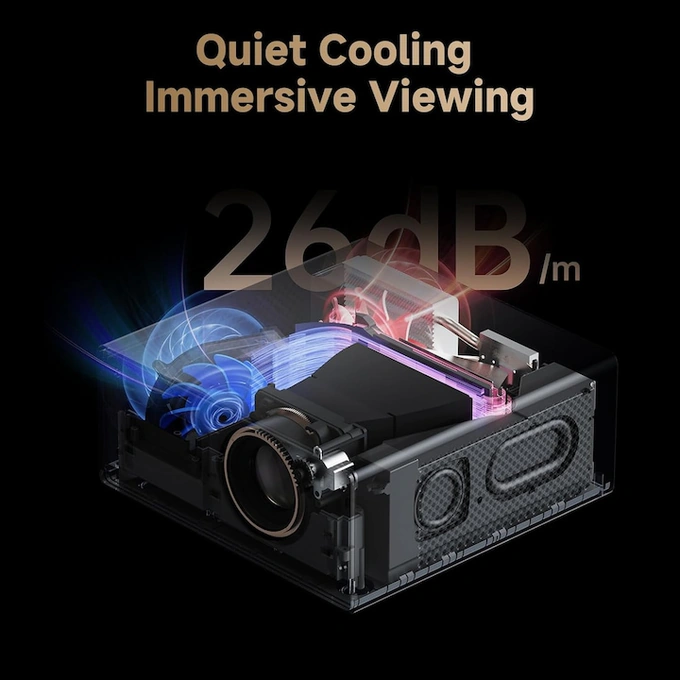 Videoproiector XIAOMI Wanbo X5 Pro 2025, LCD, FullHD, Wi-Fi, Bluetooth, HDR10, Google TV, Black - Imagine 7