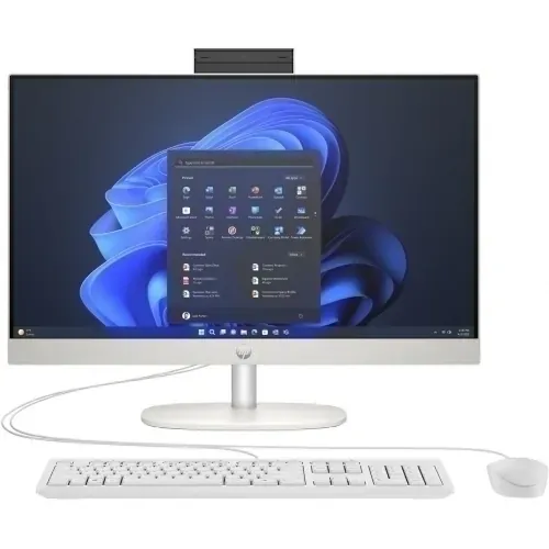 Sistem All-In-One HP ProOne 240 G10 885G4EA, 23.8" Full HD, Intel® Core™ i3-N300, 8GB RAM, SSD 256GB, Intel UHD Graphics, Fara sistem de operare, Camera Web, Shell White - Imagine 1