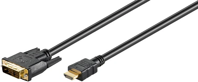 Cablu OEM HDMI la DVI-D tata 51580, 18+1 pini, 1.8m - Imagine 1