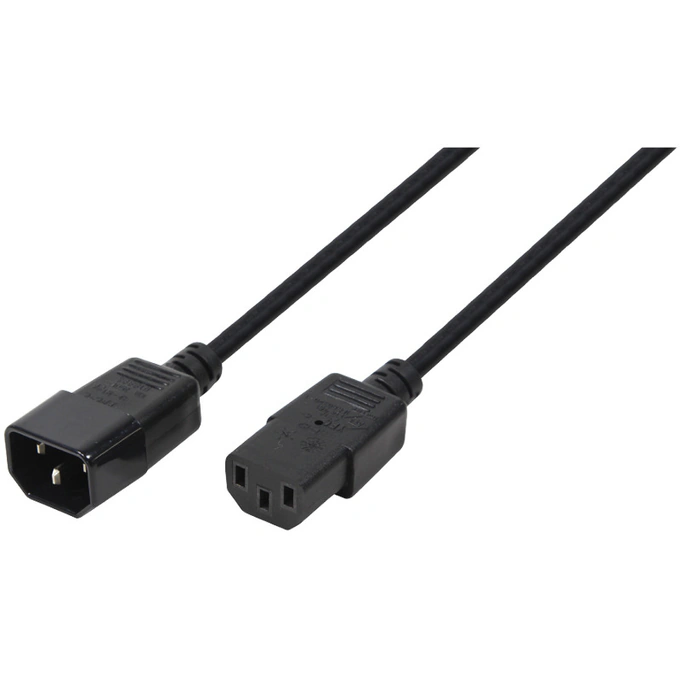 Cablu prelungitor alimentare LOGILINK C13-C14, 3m, 10A - Imagine 1