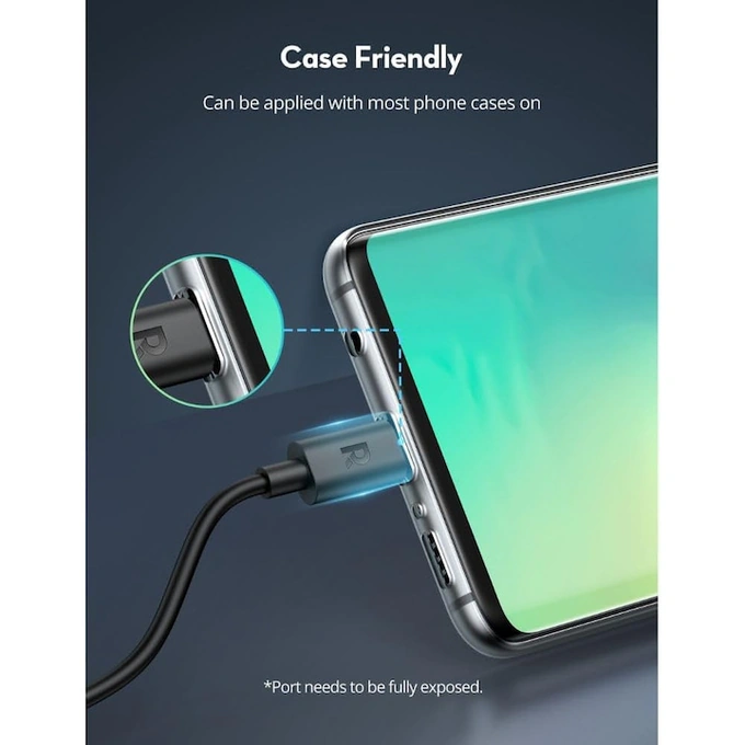 Cablu RavPower RP-CB1022 75-07010-047, USB-C la USB-C, TPE, 2m, Negru - Imagine 4