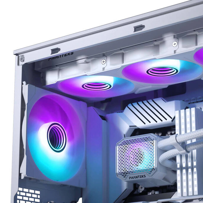 Carcasă + AiO Phanteks XT Pro Ultra + Glacier One 360M25 Gen2 DRGB, Mid-Tower, E-ATX/ATX/Micro-ATX/Mini-ITX, Tempered Glass, DRGB, White - Imagine 4