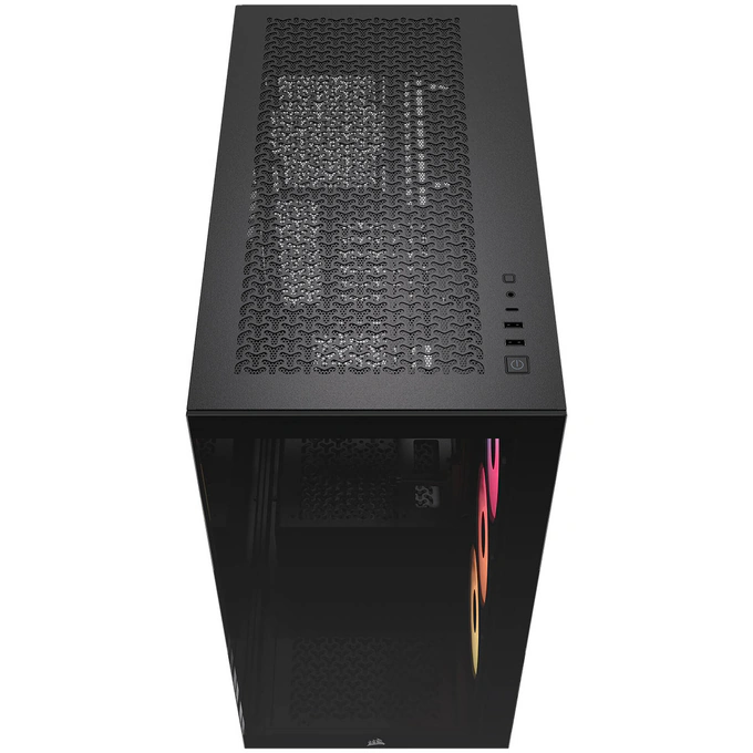 Carcasă CORSAIR 3500X RS-R ARGB, Mid-Tower, E-ATX, RGB, Tempered Glass, Black - Imagine 4