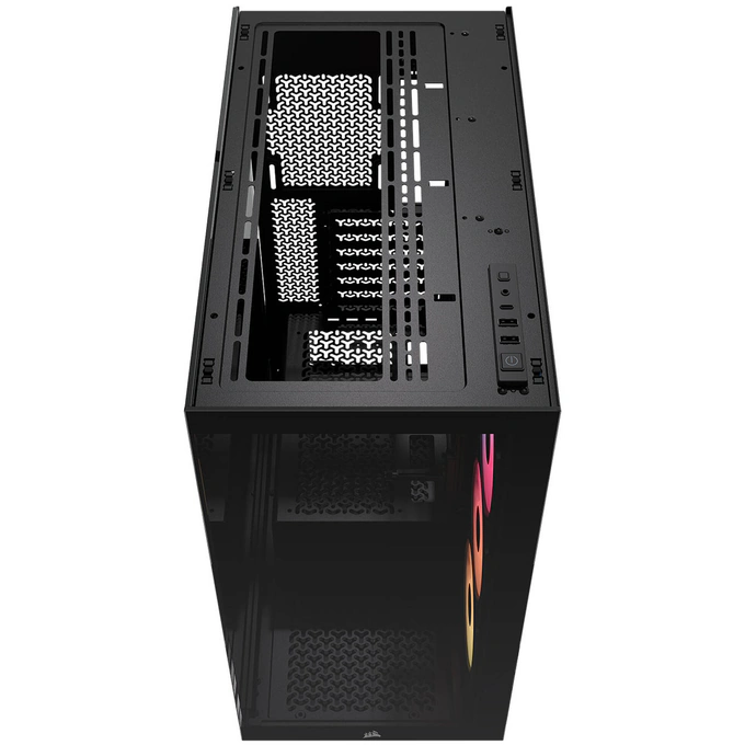 Carcasă CORSAIR 3500X RS-R ARGB, Mid-Tower, E-ATX, RGB, Tempered Glass, Black - Imagine 5