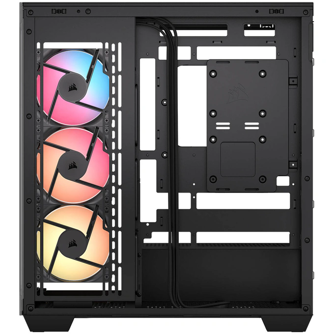 Carcasă CORSAIR 3500X RS-R ARGB, Mid-Tower, E-ATX, RGB, Tempered Glass, Black - Imagine 6