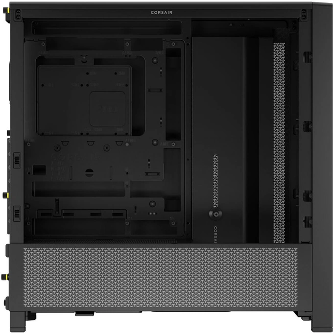 Carcasa CORSAIR 4000D AIRFLOW, Mid-Tower, E-ATX/ATX/Micro-ATX/Mini-ITX, Tempered Glass, 2x 120mm AirGuide Fans, Black - Imagine 4