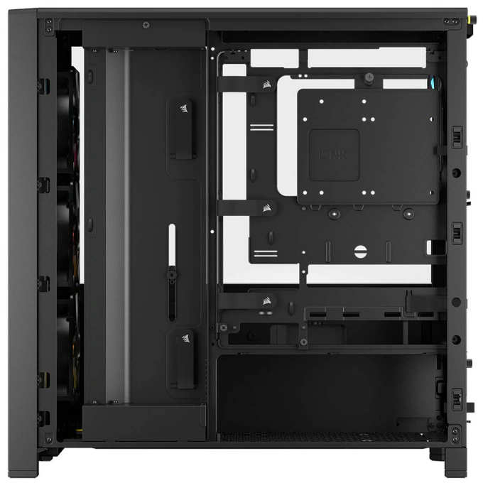 Carcasa CORSAIR 4000D RGB AIRFLOW LCD, Mid-Tower, ATX/Micro-ATX/Mini-ITX, Tempered Glass, 3x RS120 ARGB PWM Fans, Black - Imagine 7
