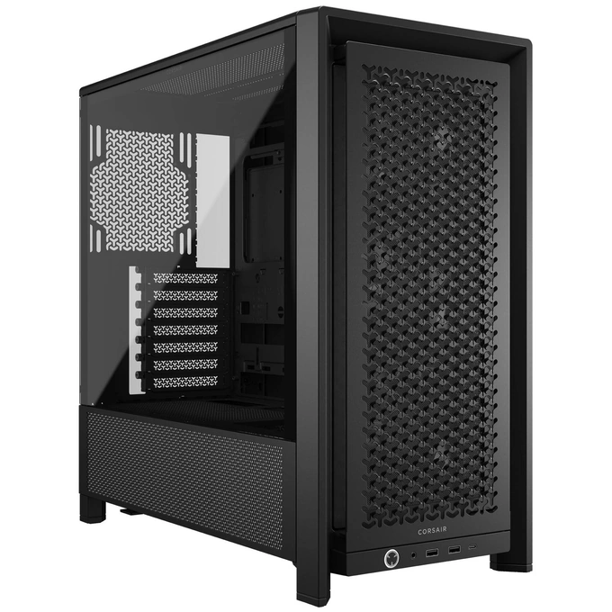 Carcasă CORSAIR 4000D RS Mid Tower, E-ATX, Tempered Glass, Black - Imagine 1