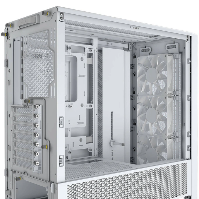 CORSAIR Carcasă CORSAIR 4000D RS TG, Mid Tower, E-ATX, Tempered Glass, White - IT-Fashion.ro