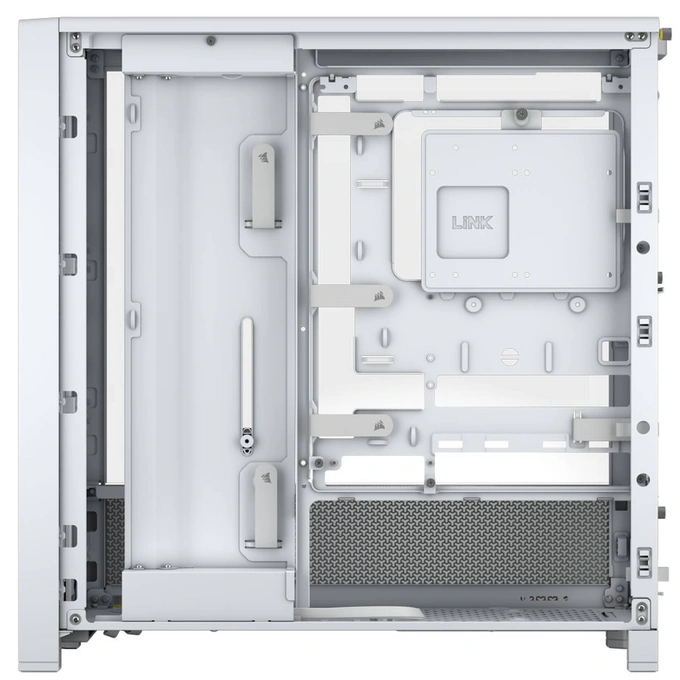 Carcasă CORSAIR 4000D RS TG, Mid Tower, E-ATX, Tempered Glass, White - Imagine 5