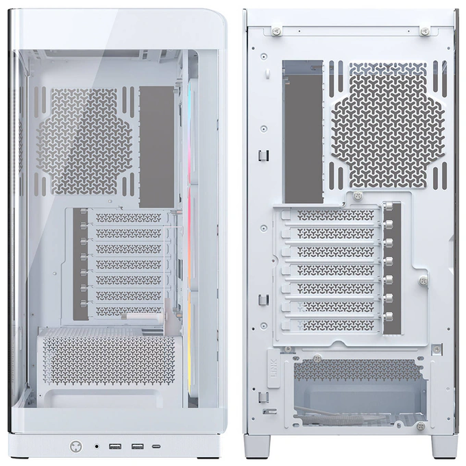 Carcasa CORSAIR 4500X RGB, Mid-Tower, E-ATX/ATX/Micro-ATX, Tempered Glass, 3x LX120 RGB Fans, White - Imagine 10