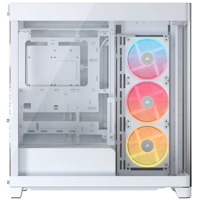 Carcasa CORSAIR 4500X RGB, Mid-Tower, E-ATX/ATX/Micro-ATX, Tempered Glass, 3x LX120 RGB Fans, White - Imagine 6