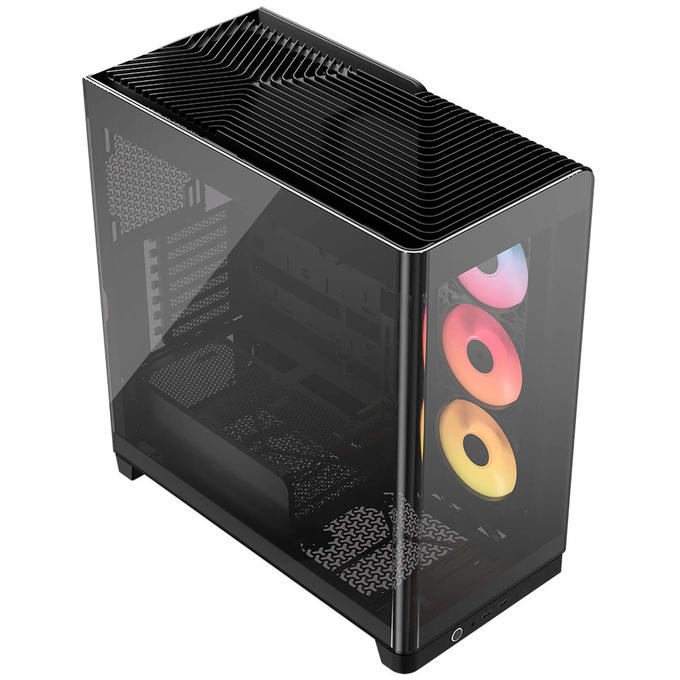 Carcasă CORSAIR 4500X RS-R ARGB, Mid Tower, E-ATX, Tempered Glass, Black - Imagine 3