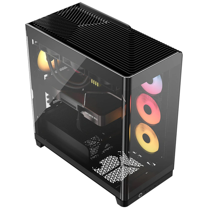 Carcasă CORSAIR 4500X RS-R ARGB, Mid Tower, E-ATX, Tempered Glass, Black - Imagine 4