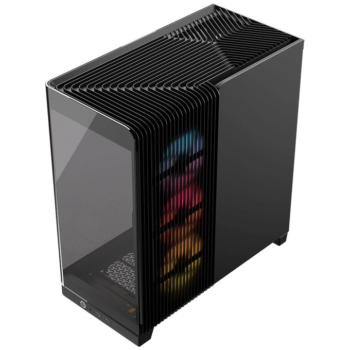 Carcasă CORSAIR 4500X RS-R ARGB, Mid Tower, E-ATX, Tempered Glass, Black - Imagine 5
