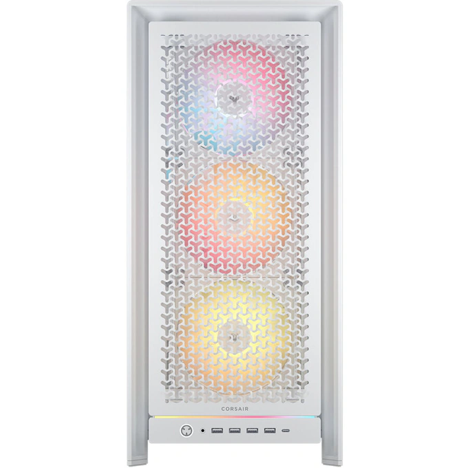 CORSAIR Carcasa CORSAIR 5000D FRAME RS ARGB, Mid-Tower, E-ATX/ATX/Micro-ATX/Mini-ITX, Tempered Glass, 3x RS120 ARGB PWM Fans, Black - IT-Fashion.ro