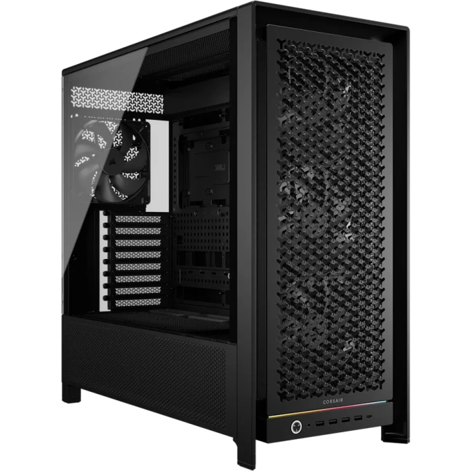 Carcasa CORSAIR 5000D FRAME RS, Mid-Tower, E-ATX/ATX/Micro-ATX/Mini-ITX, Tempered Glass, Black - Imagine 1