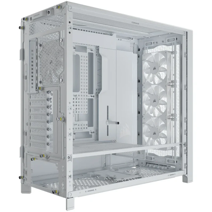 Carcasa CORSAIR 5000D FRAME RS, Mid-Tower, E-ATX/ATX/Micro-ATX/Mini-ITX, Tempered Glass, White - Imagine 4