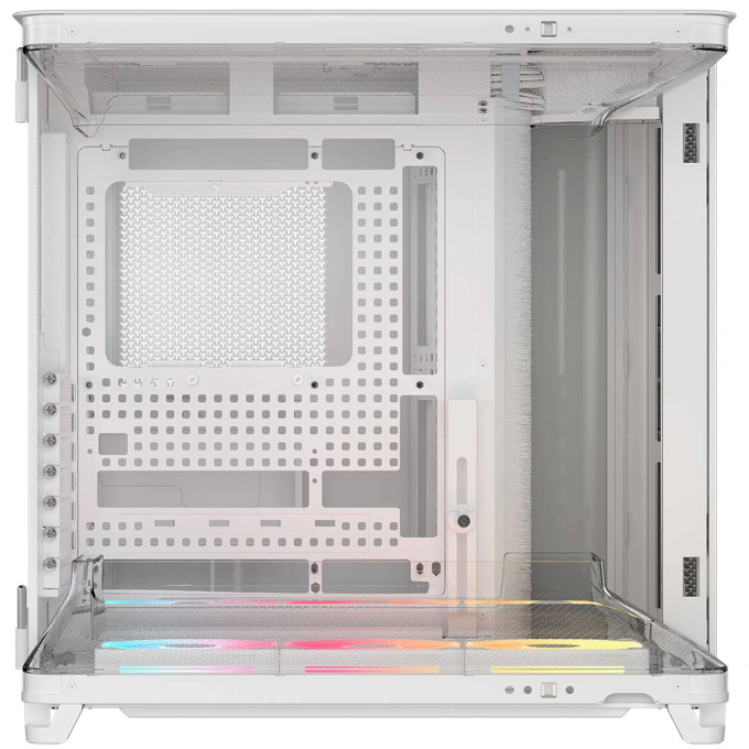 Carcasa CORSAIR AIR 5400 LX-R LINK, Mid-Tower, ATX/Micro-ATX/Mini-ITX, Tempered Glass, 3x LX120 RGB Fans, White - Imagine 4