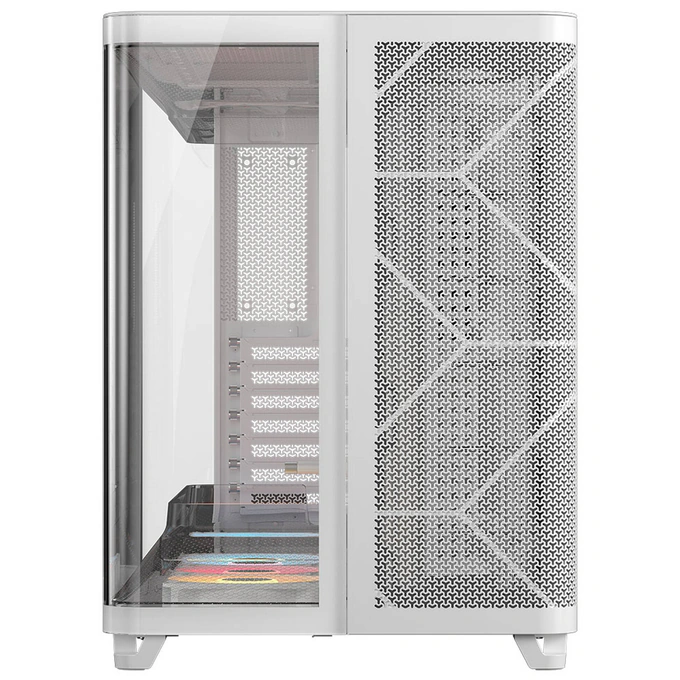 CORSAIR Carcasă CORSAIR AIR 5400 RS-R White ARGB, Mid Tower, Tempered Glass, RGB, E-ATX, ATX, Micro-ATX, Mini-ITX, White - IT-Fashion.ro