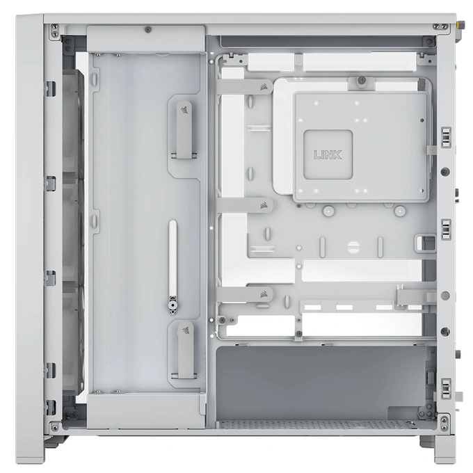 Carcasă CORSAIR FRAME 4000D RS Wood, Mid-Tower, E-ATX, White - Imagine 4