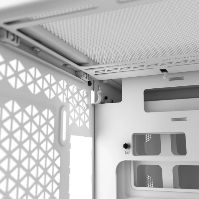 Carcasă CORSAIR iCUE Link 2500X RGB, Micro-ATX, Dual Chamber, White - Imagine 5