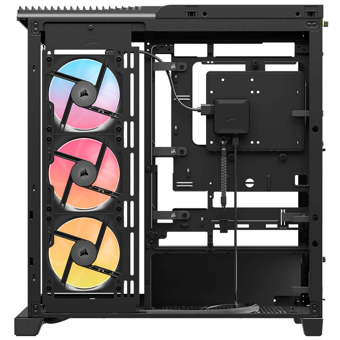 Carcasă CORSAIR iCUE LINK 4500X LX-R RGB, Mid-Tower, E-ATX, Tempered Glass, Black - Imagine 7