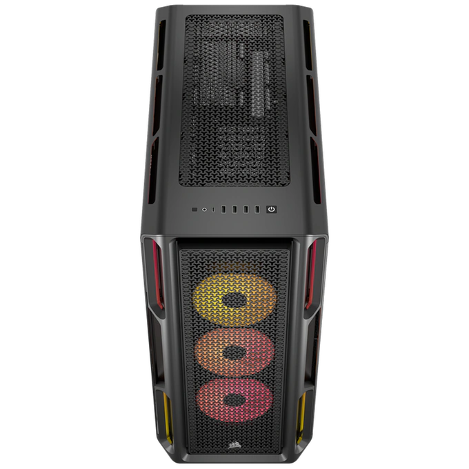 Carcasă CORSAIR iCUE Link 5000T LX RGB, Mid Tower, E-ATX, RGB, Tempered Glass, Black - Imagine 3
