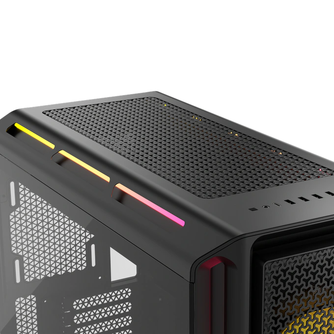 Carcasă CORSAIR iCUE Link 5000T LX RGB, Mid Tower, E-ATX, RGB, Tempered Glass, Black - Imagine 5