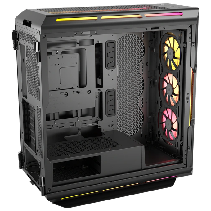 Carcasă CORSAIR iCUE Link 5000T LX RGB, Mid Tower, E-ATX, RGB, Tempered Glass, Black - Imagine 6