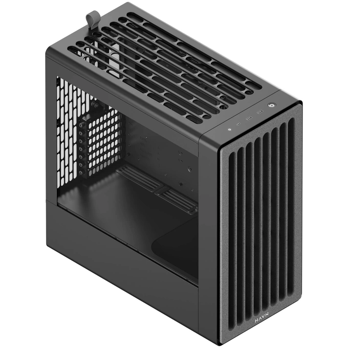 Carcasa HAVN BF 360 HVN-CA-BF360-02, E-ATX, Mid Tower, Tempered Glass, Black - Imagine 3