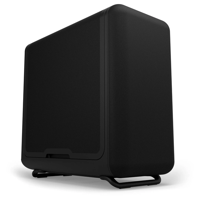 Carcasa HYTE X50 Air, Mid-Tower, ATX/Micro-ATX/Mini-ITX, Tempered Glass, High-Airflow Design, Pitch Black - Imagine 1