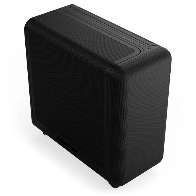 Carcasa HYTE X50 Air, Mid-Tower, ATX/Micro-ATX/Mini-ITX, Tempered Glass, High-Airflow Design, Pitch Black - Imagine 2