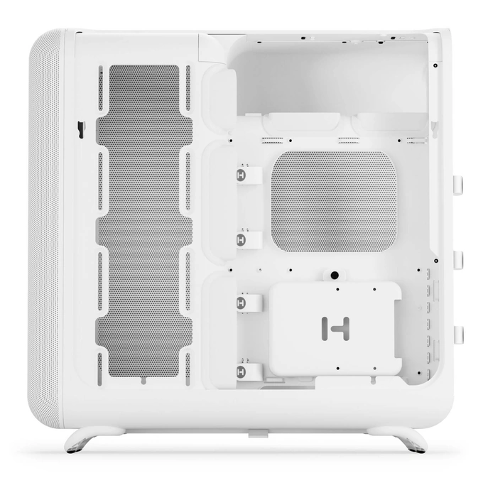 Carcasa HYTE X50 Air, Mid-Tower, ATX/Micro-ATX/Mini-ITX, Tempered Glass, High-Airflow Design, Snow White - Imagine 8