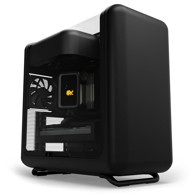 Carcasa HYTE X50, Mid-Tower, ATX/Micro-ATX/Mini-ITX, Tempered Glass, Panoramic View Design, Pitch Black - Imagine 2