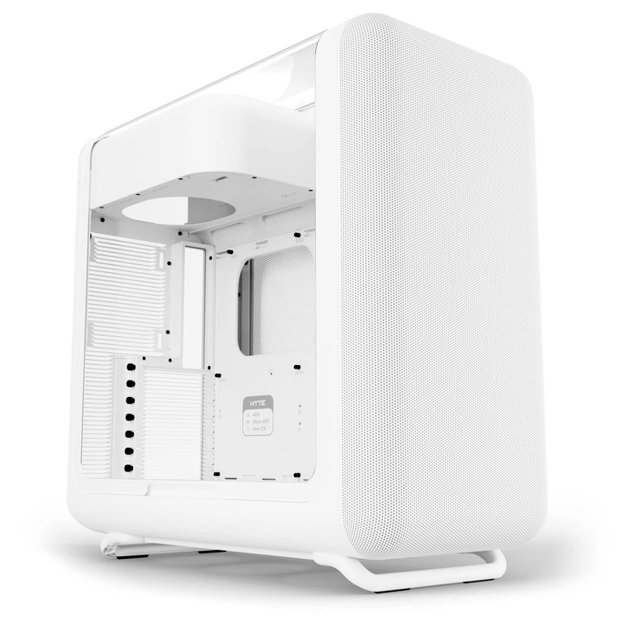 Carcasa HYTE X50, Mid-Tower, ATX/Micro-ATX/Mini-ITX, Tempered Glass, Panoramic View Design, Snow White - Imagine 1