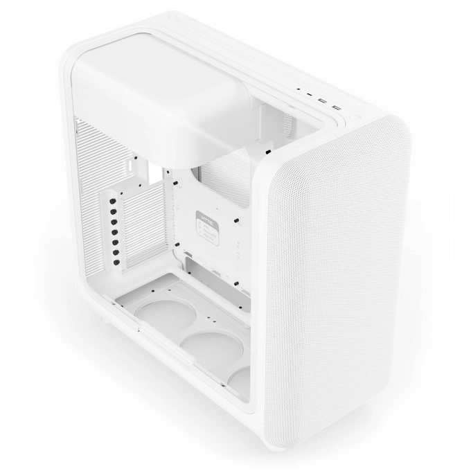Carcasa HYTE X50, Mid-Tower, ATX/Micro-ATX/Mini-ITX, Tempered Glass, Panoramic View Design, Snow White - Imagine 3
