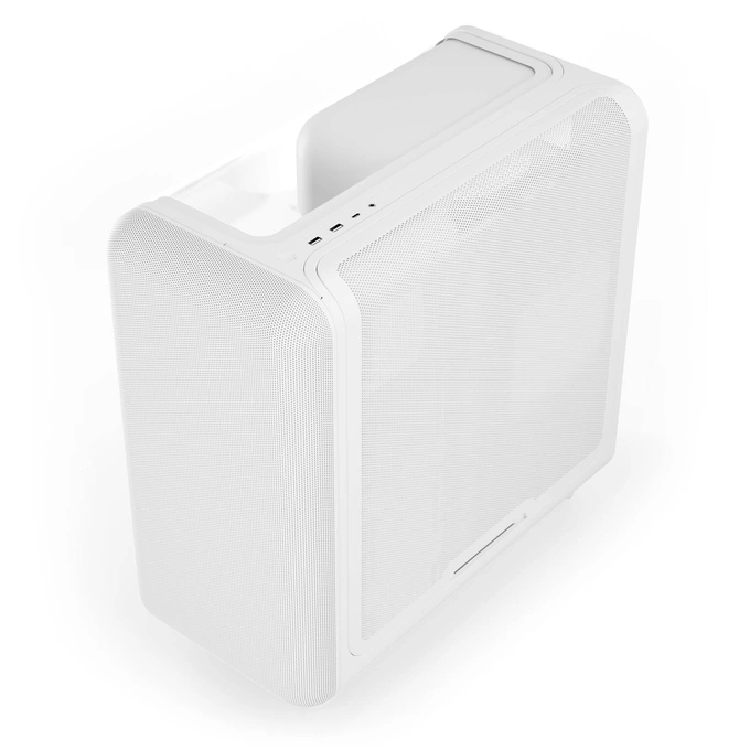 Carcasa HYTE X50, Mid-Tower, ATX/Micro-ATX/Mini-ITX, Tempered Glass, Panoramic View Design, Snow White - Imagine 5